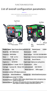 8kw Grote Stroom Landbouw <span class=keywords><strong>Generator</strong></span> <span class=keywords><strong>Diesel</strong></span> Hogedruk Dieselpomp Water - Product Image 3