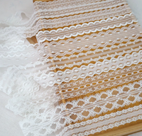 Bordure en dentelle jacquard de luxe, dentelle douce pour la couture, accessoires de literie pour hôtel et maison