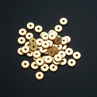 Entretoises lisses et brillantes plaquées or 18 carats, en cuivre inaltérable, pour colliers, bracelets et composants de bijoux