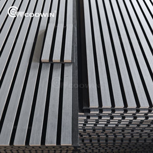 Slat Wall Panel Black Quick Installation Wall Panel Wood Veneer Acoustic Panels <strong>for</strong> <strong>Hall</strong> - Product Image 2