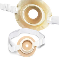Ceinture professionnelle pour poche stomatique, réglable, élastique et extensible, avec plaque de fixation pour soutien abdominal et colostomie