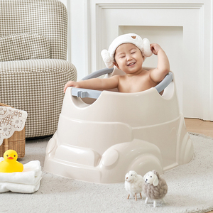 Bañera para Bebé Hug BoongBoong con Soporte Antideslizante, Bañera Portátil de Plástico para Recién Nacidos y Bebés, para el Baño Diario - Product Image 6