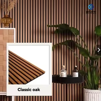 Panneaux muraux acoustiques modernes en placage de bois MDF écologiques NRC 1.0 Garantie 1 an Solution de projet globale pour hôtels adaptés aux animaux de compagnie