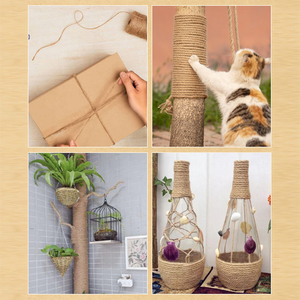 Corde en jute torsadée écologique légère de <span class=keywords><strong>2</strong></span> <span class=keywords><strong>mm</strong></span>, 100 mètres, en vrac, pour artisanat, <span class=keywords><strong>ficelle</strong></span> de toile de jute pour la maison, le jardin, l'emballage de cadeaux et les décorations - Product Image 4