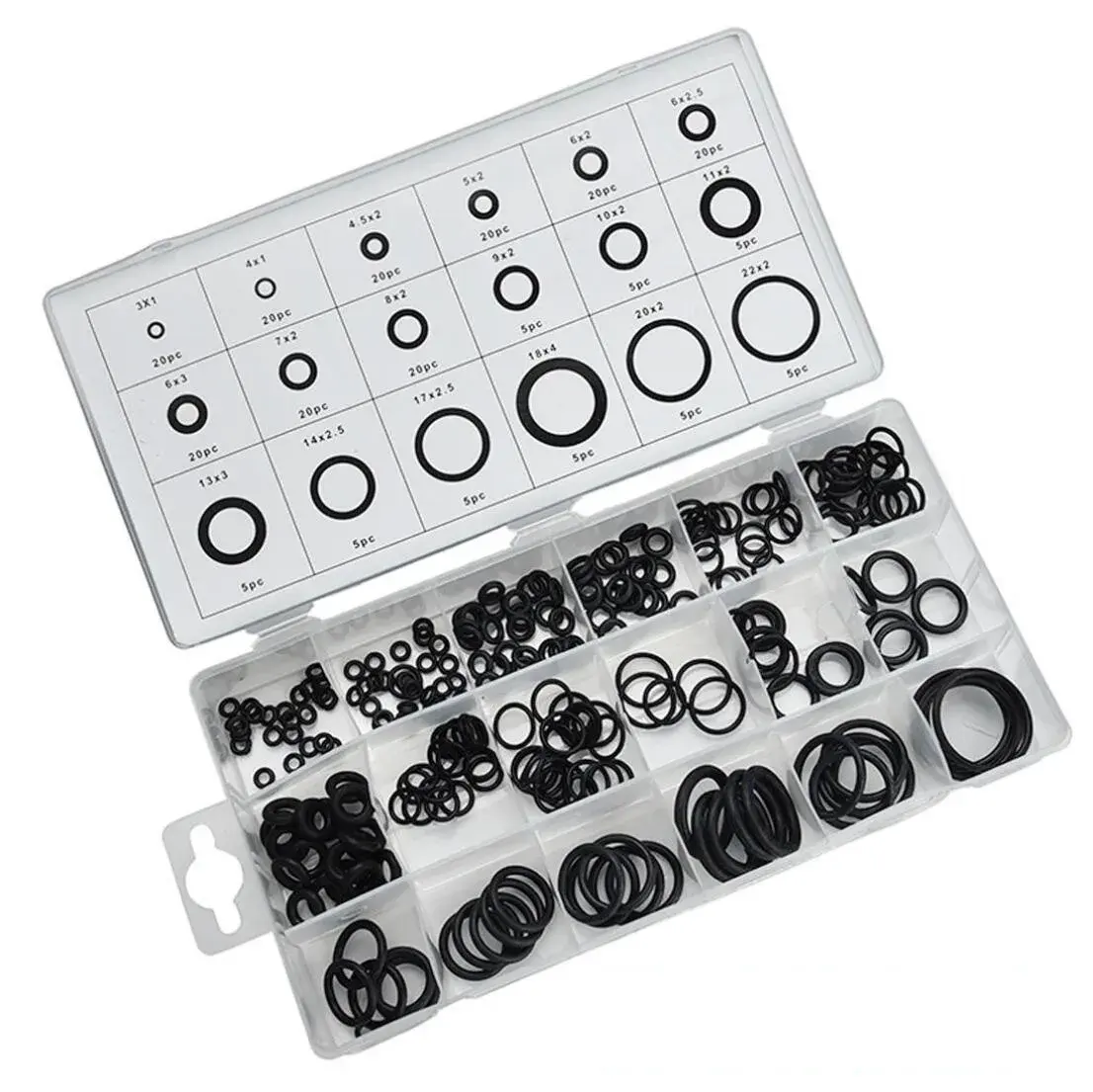 NBR 80 kotak cincin O segel perbaikan standar 30 ukuran set oring kit