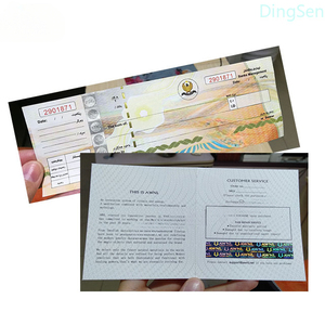 An ninh <span class=keywords><strong>Hologram</strong></span> dập nóng in Watermark giấy phiếu giảm giá vé phiếu giảm giá - Product Image 3