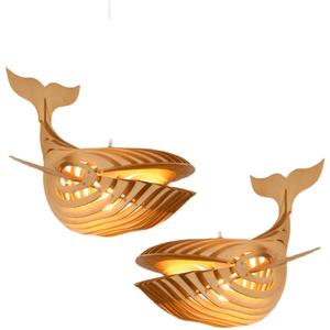 HITECDAD ديكور الفندق للمطاعم في الشمال ثريا خشبية معلقة فريدة من نوعها ضوء قلادة - Product Image 3