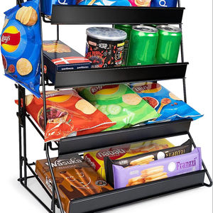 4 Tier Retail Snack Candy Display Rack Stand Display Organizer Basket Holder