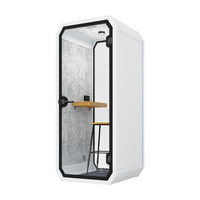 Cosse téléphone insonorisée pour bureau mobile petite taille une personne sur mesure