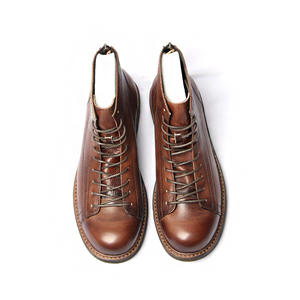 Botas de Cuero con Parches y Cordones 2026 - Botines para Hombre - Tecnología de Costura Goodyear para una Función Antideslizante - Product Image 5