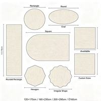 Conception personnalisée de tapis bicolores. Tapis doux imperméables à texture simili cuir. Convient aux chambres d'enfants