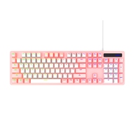 Clavier mécanique professionnel Sunrose JK104 UK 87 touches, nouveau, certifié CE, rétroéclairage LED RGB, sans fil 2,4 GHz, Plu