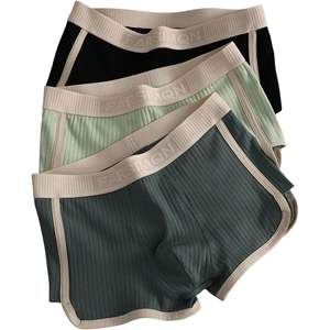 Calzoncillos bóxer personalizados para hombre, de corte medio, tejidos, transpirables, elásticos, de algodón y spandex, paquete de 3 - Product Image 5