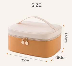 Pochette de voyage pour maquillage, petite quantité en gros, sac cosmétique en PU avec fermeture éclair pour femmes - Product Image 6