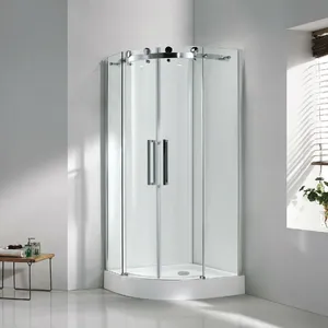 Porta de vidro temperado para banheiro, tela de segurança do chuveiro