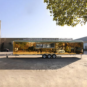 รถพ่วงขายอาหาร Chammp พร้อมอุปกรณ์ครัวครบครัน รถบรรทุกขายอาหารบาร์บีคิว ตู้คอนเทนเนอร์ขายอาหาร รถเข็นขายอาหาร รถพ่วงบาร์เคลื่อนที่ - Product Image 5