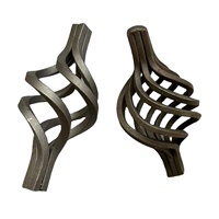 Balauste décorative en fer forgé, accessoires pour verjas, vente en gros