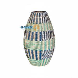 แจกันแก้วลายหญ้าทะเลหมุนลายดอกไม้ไม้ไผ่สำหรับตกแต่งบ้านลวดลายทนทาน - Product Image 1