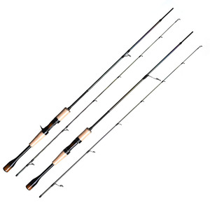Canne à pêche spinning/<span class=keywords><strong>casting</strong></span> ultralégère UL Power 2 pièces avec guides Fuji, en carbone haute performance, enroulement en spirale inversée, 5'4" 6'6" pour la truite - Product Image 1