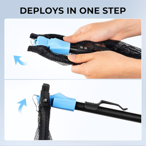 Épuisette télescopique en aluminium extensible pour la pêche en kayak, en bateau et sur le rivage - Product Image 5