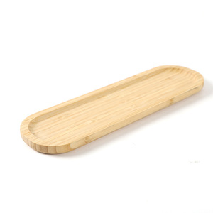Cross-border certified bamboo <b>long</b> tray, afternoon tea/coffee tray, exquisite and luxurious jewelry storage tray, Nordic style - Product Image 4