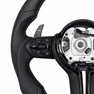Nuovo Design Volante in Pelle e Fibra di Carbonio con LED per BMW F30 F80 F82 M3 M4 M5 E90 E92 F32 F36 <span class=keywords><strong>M</strong></span> Sport <span class=keywords><strong>Racing</strong></span> - Product Image 2