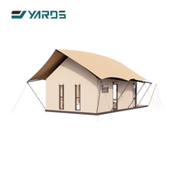 Fabrication en gros de tentes coupe-vent et imperméables avec pare-soleil pour projets de vacances, glamping, tente extensible