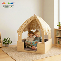 Mobilier préscolaire moderne en bois Montessori, coin lecture, canapé, maison pour maternelle, garderie, salle de classe