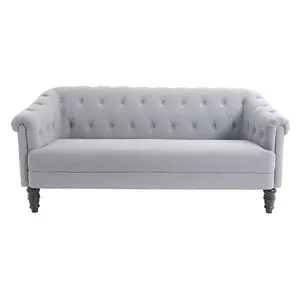Nisco Chesterfield Memory Foam Sofa 3 Seater With Solid Wood Frame