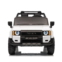 Voiture Électrique pour Enfants Toyota Prado Sous Licence, Véhicule 24V pour Enfants, Voiture Électrique à Batterie 2 Places