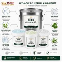 Crème Gel Hydratante Correctrice Anti-Taches pour Femmes et Hommes à l'Acide Azélaïque et Glycérine, Sans Parfum, Base Personnalisable avec Vos Actifs