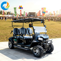 Voiturette de golf électrique Robetaa 4 places, alimentée par batterie, homologuée CE, à vendre