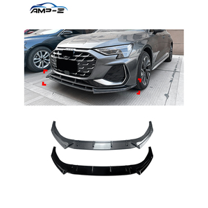 Splitter Labbro Anteriore AMP-Z <span class=keywords><strong>A3</strong></span> 8Y in Materiale Plastico Nero Lucido per Audi <span class=keywords><strong>A3</strong></span> 8Y Facelift <span class=keywords><strong>Sline</strong></span> 2025+ Accessori Auto - Product Image 1