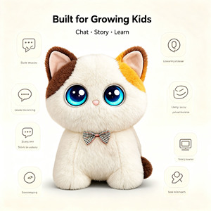 Jouet en peluche doux et sûr pour enfants, avec intelligence artificielle, interactif, pour l'apprentissage et les histoires, idéal pour l'heure du coucher - Product Image 3
