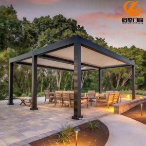Pergola en aluminium minimaliste contemporaine, antirouille, longue durée de vie, pour balcon urbain, petit jardin, <span class=keywords><strong>terrasse</strong></span> - Product Image 3