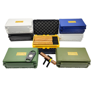 Wholesale Smoking Accessories Plastic Cigar box Storage custom kit cigars gift for men cigar humidor case