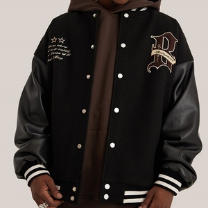 Chaqueta Varsity Unisex de Invierno de Alta Calidad con Parche Bordado de Letras, para Ropa Personalizada, Estilo Hip Hop, Ecológica y Resistente al Viento - Product Image 3