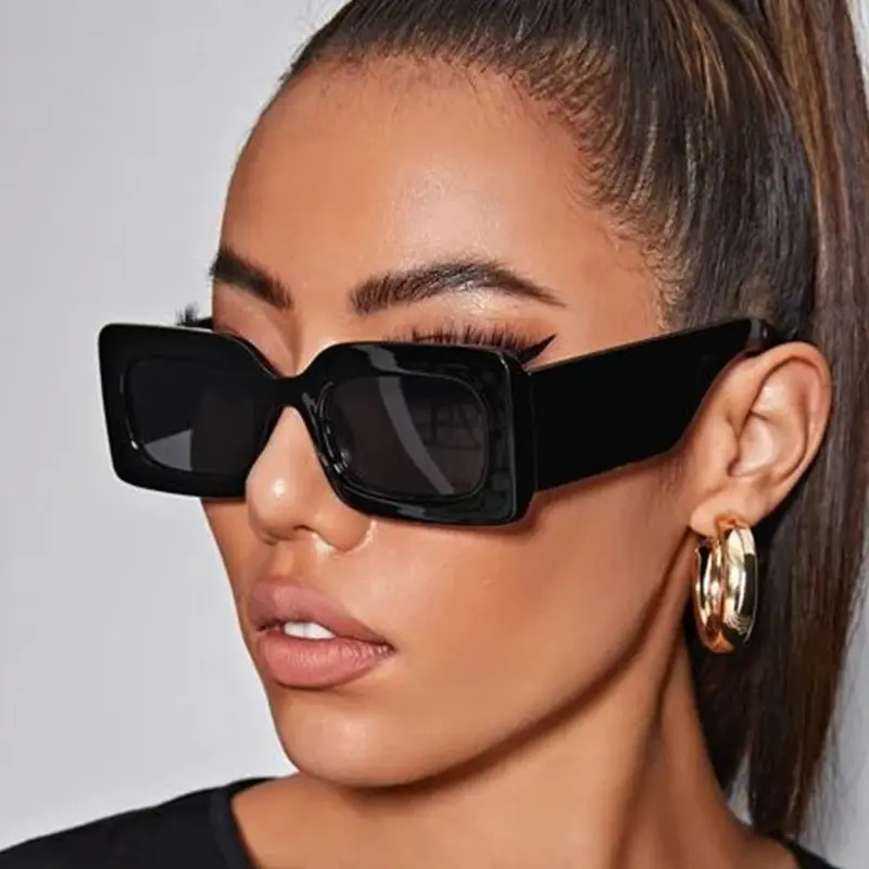 2022 Hot sell fashion luxury sunglasses for women unique big frame square sunglasses trendy sun glasses