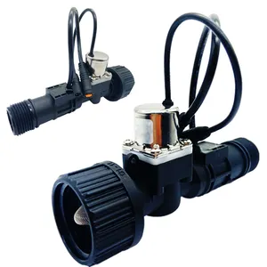 Smart bistable Flow sensor solenoid valve dc 3v 6v irrigation latching plastic water pulse adjustable flow dc 12v solenoid valve