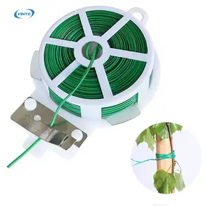 PVC Twist Tie 30m verstellbarer Kabelbinder Draht Twister Kunststoff Pflanze Twist Tie PVC Unterstützung für Pflanzen