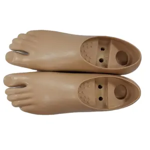 Lábios artificiais de perna prostética, pés duplos eixo com dois buracos para prosese de perna