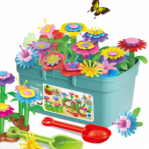 Giocattoli educativi del blocco del giardino dei bambini dall'assemblea del fiore giocattoli creativi variopinti del giardino 97 PCS - Product Image 5