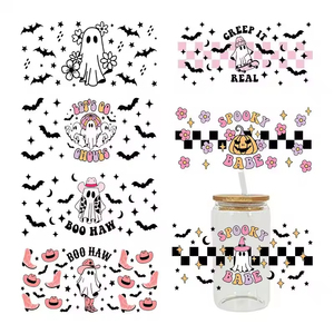 Venta al por mayor de más de 8000 diseños de transferencias UV DTF Libbey Wrap de alta calidad para vasos de 40oz, 20oz y 16oz, impresiones de dibujos animados en vasos de vidrio, envolturas UV DTF para tazas. - Product Image 2