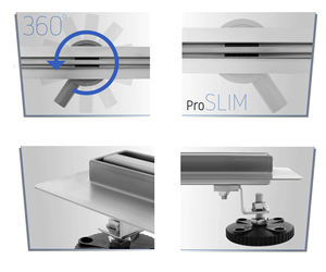 Sifone Doccia Lineare Regolabile a 360 Gradi da 20 Pollici, Sottile, in Acciaio Inossidabile 304 per Bagno - Product Image 4