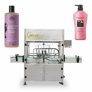 Automatic paste hair dye cosmetic body lotion shampoo ointment paint small plastic bottle filling capping machine
