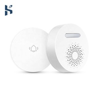 Timbre Inalámbrico Autoalimentado, Timbre Inteligente para el Hogar, Sistema de Alarma para Puerta de 433MHz, Altavoz Estándar para UE, Reino Unido y EE. UU.