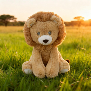 Bán buôn 30cm Kích thước ánh sáng màu nâu dễ thương Sư tử nhồi bông đồ chơi sang trọng cho trẻ em Quà tặng - Product Image 4