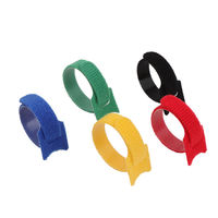 Attaches de câbles réutilisables à usage industriel, double face, pour fils et cordons, en nylon, libérables, réglables, avec crochets et boucles dos à dos