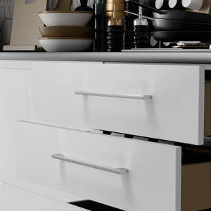 Nordic Minimalist Style Matte Brushed Cabinet Door Handle <b>for</b> Kitchen <b>Dresser</b> Shoe Wardrobe Drawer Drawer Application - Product Image 3