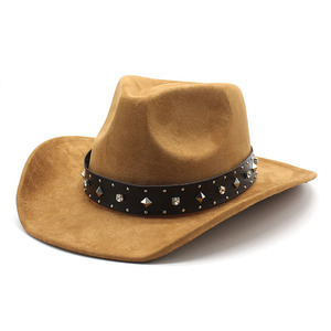 Sombrero <span class=keywords><strong>de</strong></span> Vaquero Grande <span class=keywords><strong>de</strong></span> Gamuza para Primavera y Otoño, Estilo Simple y Moderno, Retro, Color Sólido, Suave, para Fiestas, para Hombre y Mujer, Estilo Europeo y Americano - Product Image 3